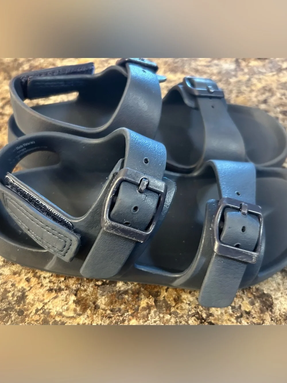Cat & Jack Boys Ade footbed Sandals Size 12T